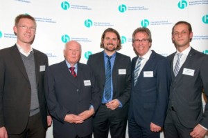 Armin Schnieber, Alois Lünendonk, Dr. Oliver Pieper, Michael Radau, Frank Holland | Jahresempfang der Handelsverbände 2014 | © HV NRW